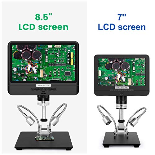 Andonstar AD208 Coin Microscope with 8.5 Inch Screen 260X LCD Lab Handheld USB Digital Microscopes for PCB Repair Soldering Coin Inspection - Image 2