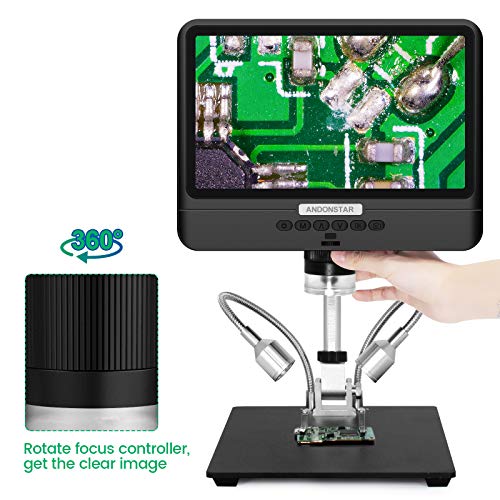 Andonstar AD208 Coin Microscope with 8.5 Inch Screen 260X LCD Lab Handheld USB Digital Microscopes for PCB Repair Soldering Coin Inspection - Image 3