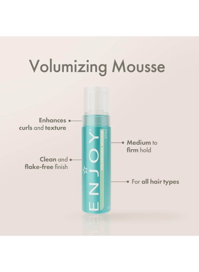 ENJOY Volumizing Mousse (6.8 OZ) Volume Building Mousse; Lightweight Ingredients add Extra Body - Image 3