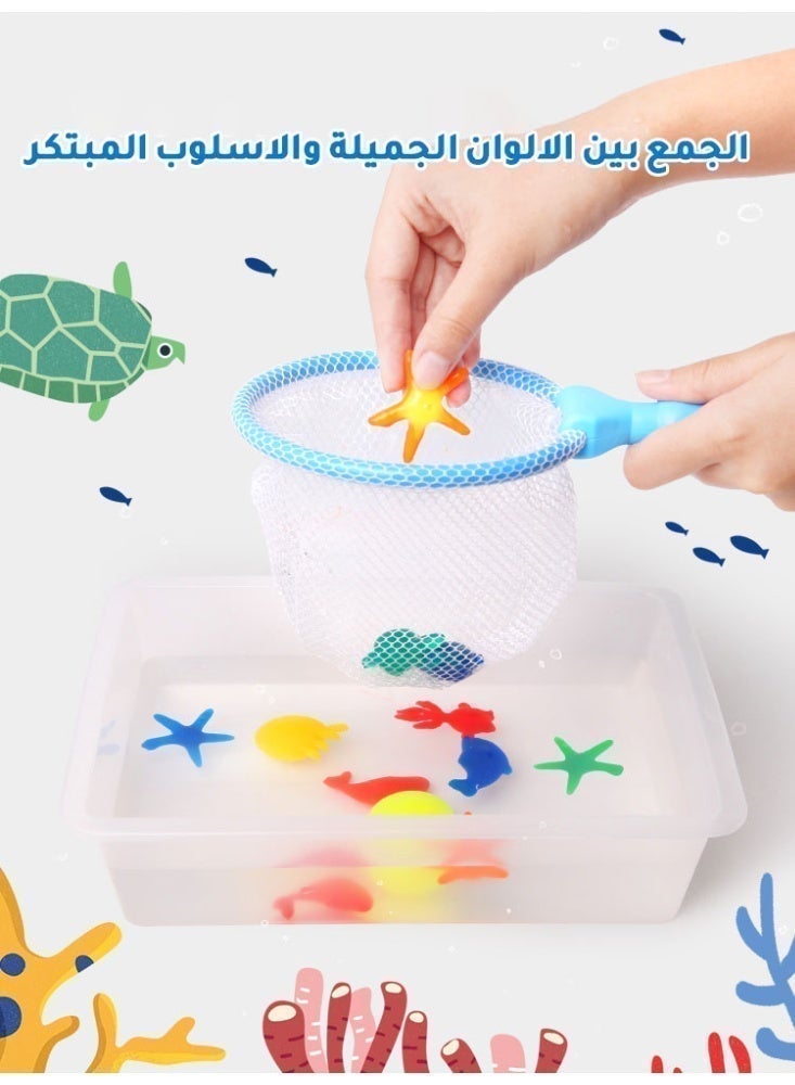 Arabic (العربية): مجموعة ألعاب قزم الماء السحري ثلاثية الأبعاد للأطفال - طقم الجنية المائية DIY مع 8 ألوان جل و8 قوالب - مجموعة صنع حيوانات المحيط الإبداعية، لعبة تعليمية وهدية للأطفالمن سن 6 سنوات فما فوق - Image 3