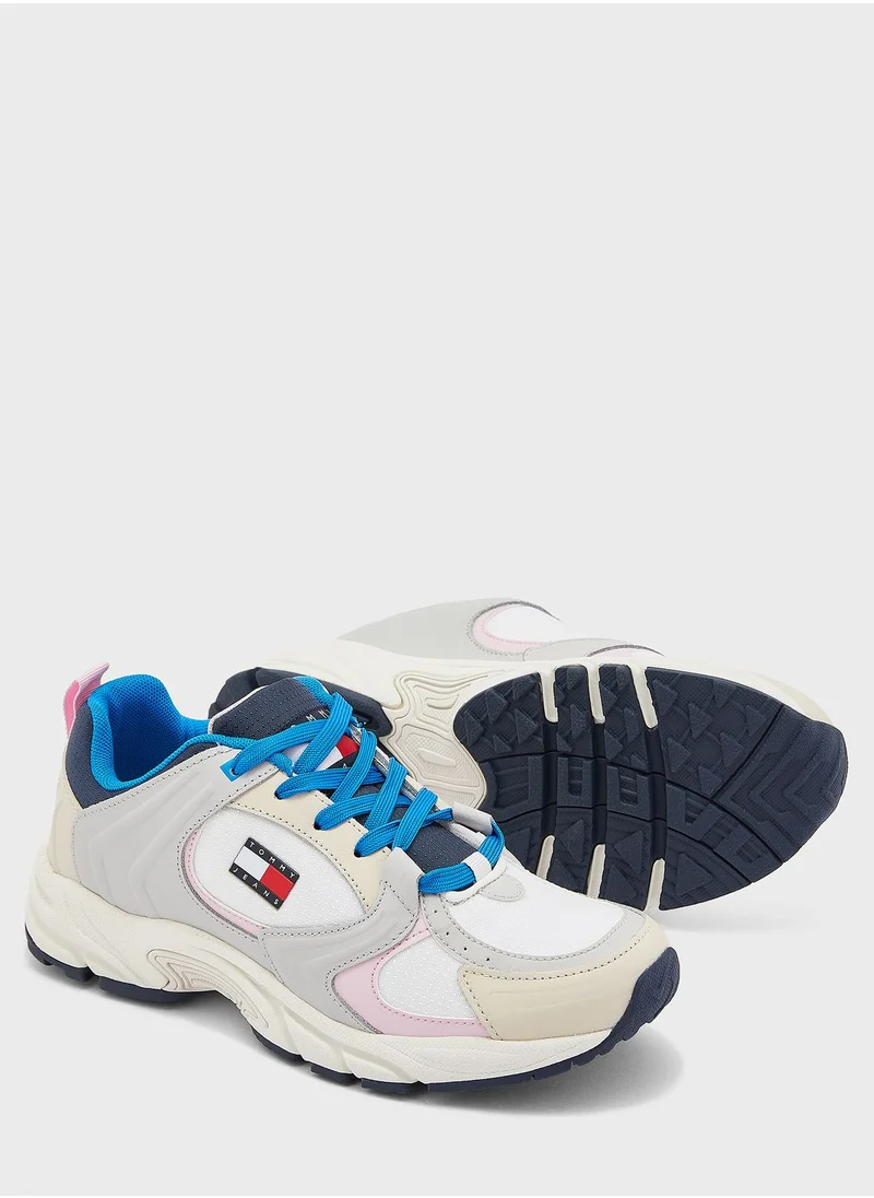 TOMMY JEANS City Leather Low Top Trainers