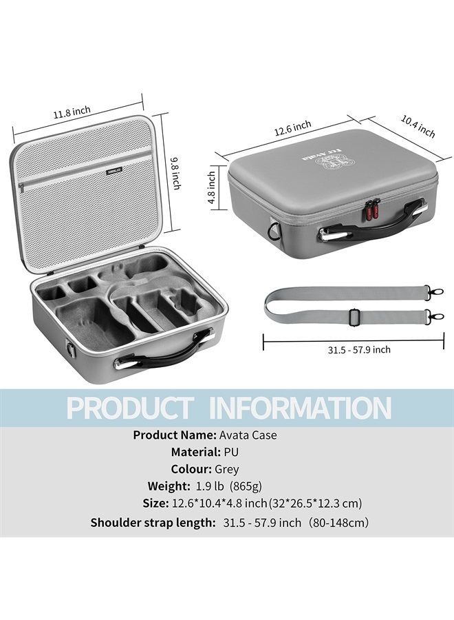 STARTRC Carrying Case for DJI Avata Pro-View Combo Accessories,Portable Travel Bag for DJI Avata with DJI Goggles 2/Goggles Integra, Compatible with DJI RC Motion/RC Motion 2 - Image 4