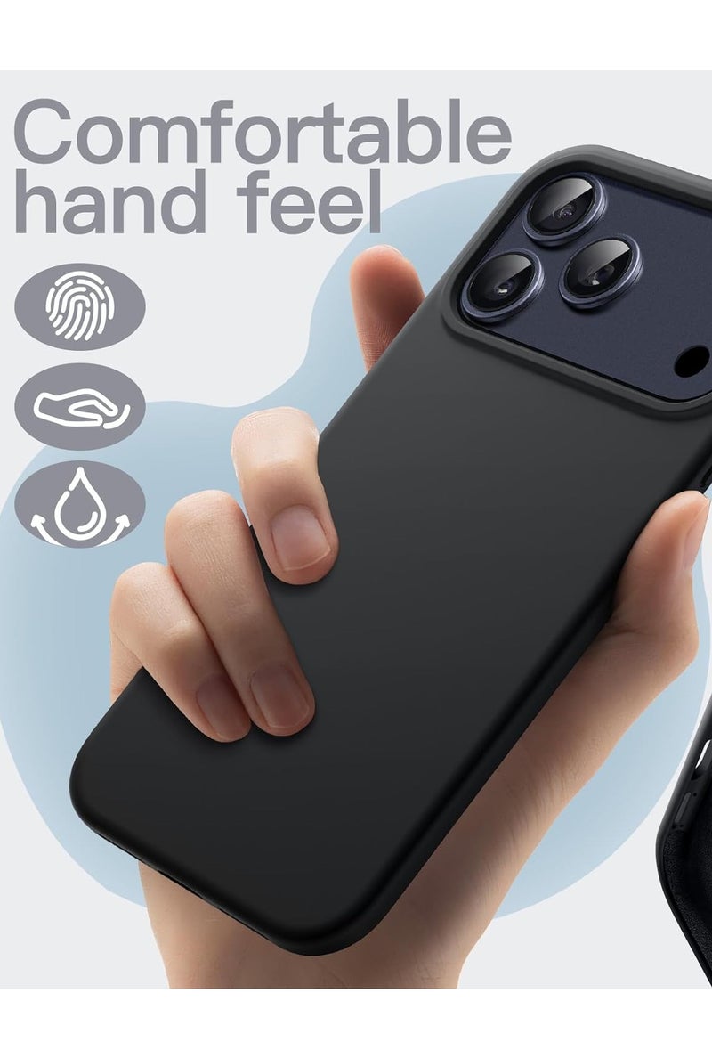 جراب iPhone 17 Pro مصنوع من السيليكون السائل الناعم لهاتف iPhone 17 Pro، غطاء مضاد للخدش مع بطانة داخلية من الألياف الدقيقة، جراب واقٍ مقاوم للصدمات لهاتف iPhone 17 Pro مقاس 6.3 بوصة - Image 3