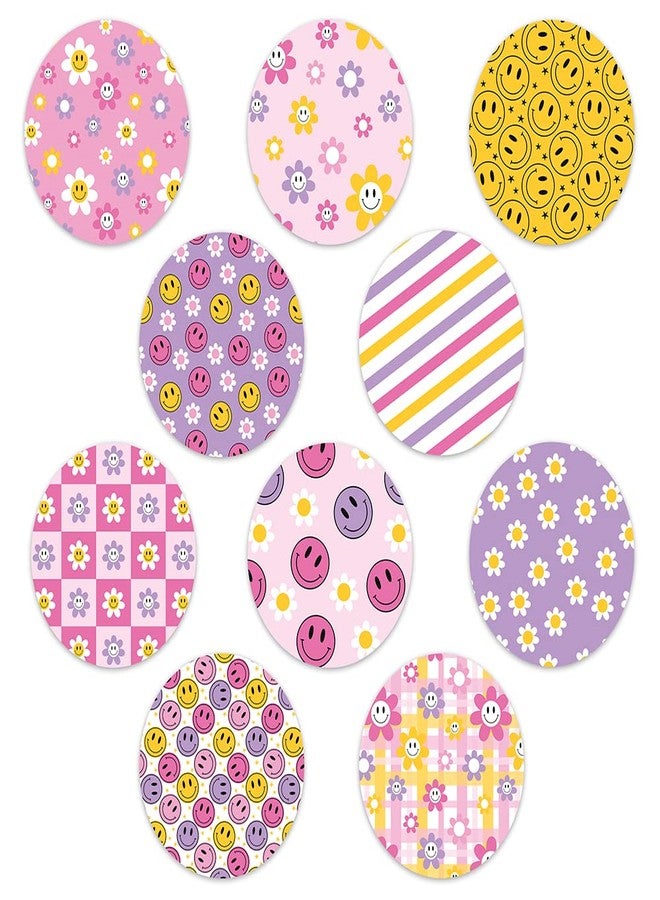 Dexcom Adhesive Mix Design - Adhesive Patches with Split Backing, Easy to Apply x 10 Pack - Smiley (Full Circle NO Cut