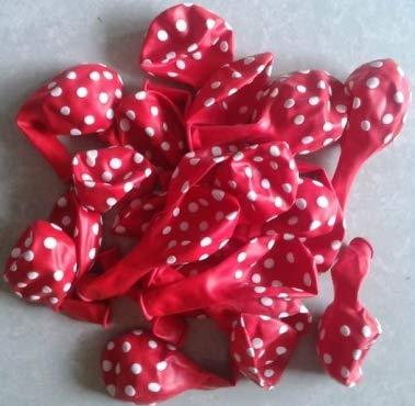 Balloonistics Red 12 Inches Pack of 30 Polka Dot Balloon for Theme Party, Birthday, Anniversary, Baby Shower and Party Decorations - Image 4