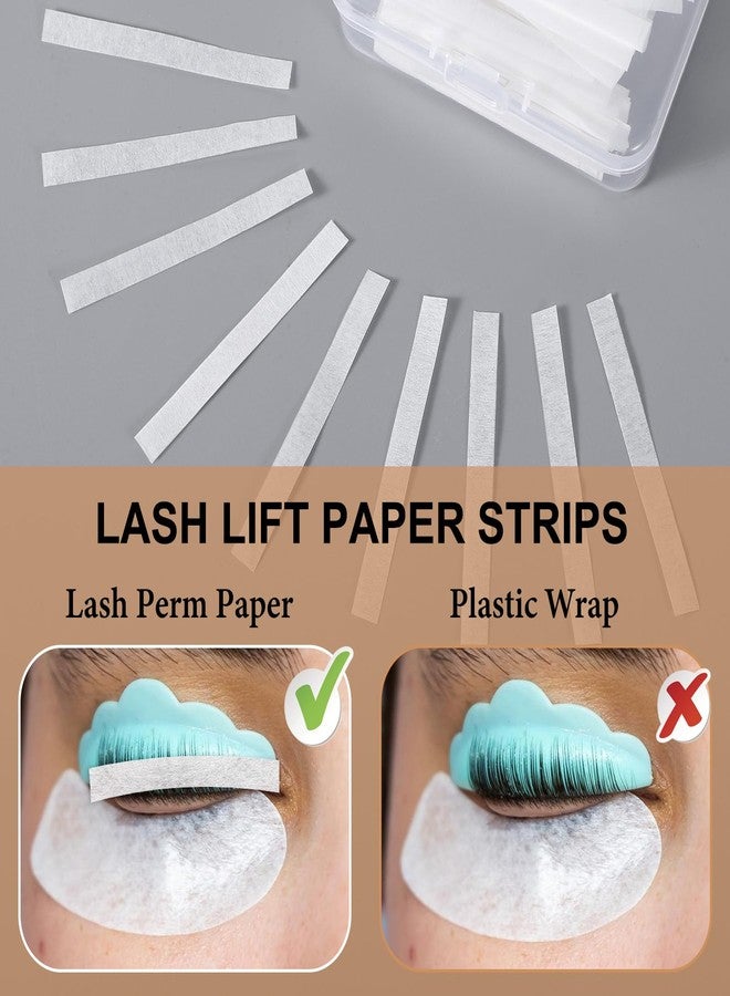 Neyauo 1000PCS Lash Lift Paper Strips Lash Perm Paper Eyelash Lifting Lashes Lift Ribbon Preventing EyeLashes from Popping Out Easy-to-Use Papers Covers for Perfect Eyelash Perm Color, Salon Home Use (White) - Image 5