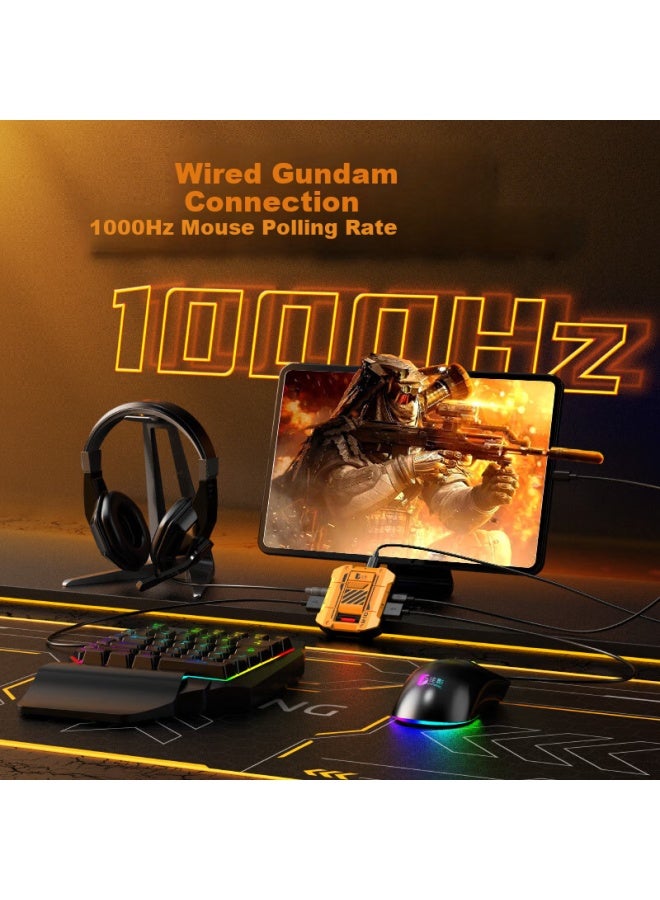 Jiaying محول لوحة المفاتيح والفأرة للألعاب المحمولة Jiaying M10 للعبة Yan Yun، Sixteen Sound، Genshin Impact، Call Of Duty، Pubg، يدعم الاتصال عبر البلوتوث والسلكي - Image 1