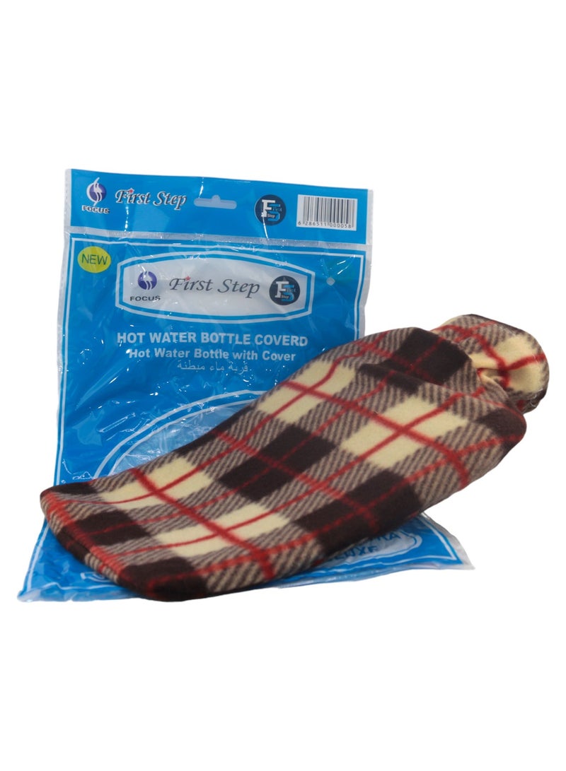 FOCUS Fox Lined Hot Water Bottle – Soothing Warmth for Pain Relief & Relaxation - Image 1