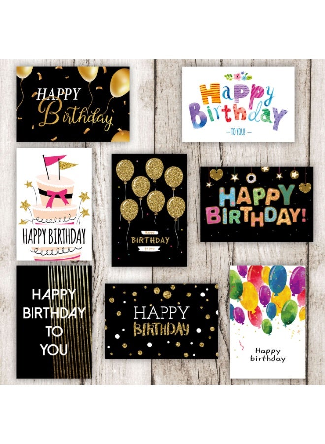 24- Piece Assorted Birthday Cards with Envelopes  Stickers – Colorful Greeting Card Set with Various Designs - Image 3
