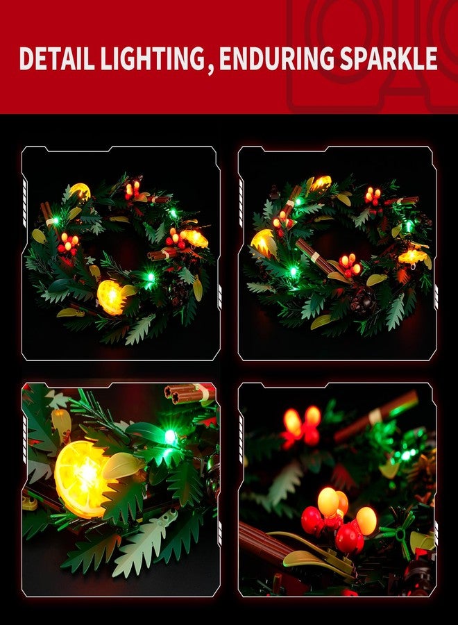 BRIKSMAX 2.0 Light Kit for Lego Wreath -Innovative Led Lighting Compatible with Lego Icons 10340- Not Included Lego Set - Image 5