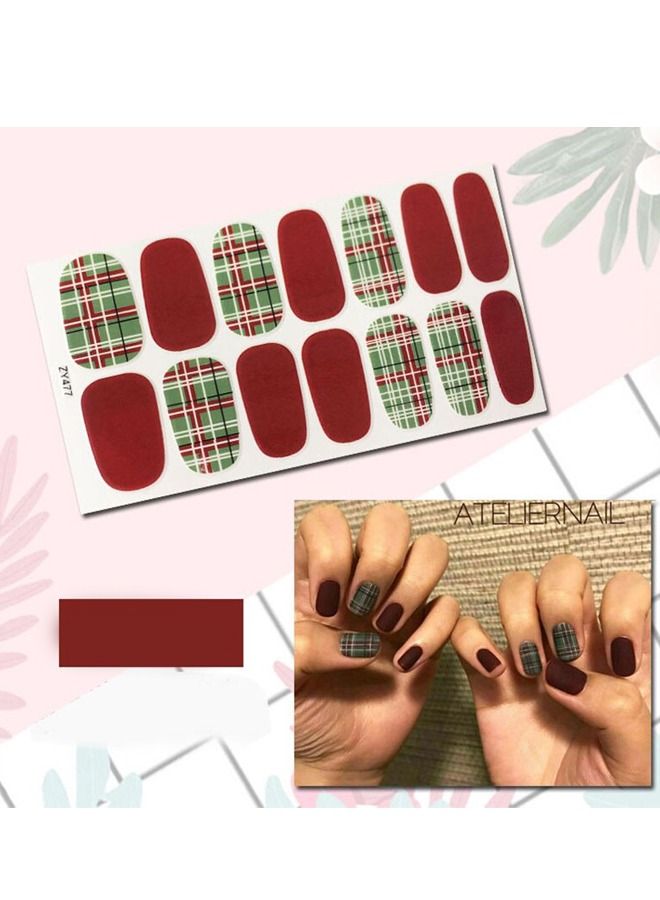 14-Pieces Fashion Nails Stickers