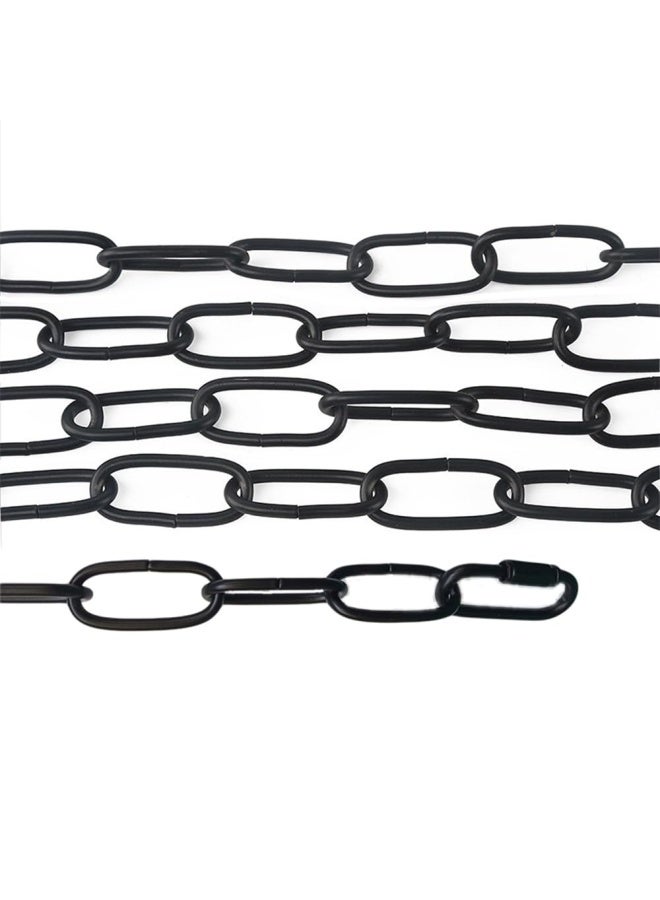 WOERFU 6 Feet Black Pendant Light Fixture Chain Permits Of Chain Hung Fixtures On High Ceilings With Maximum Fixture Weight Of 50 Pounds  - Image 4