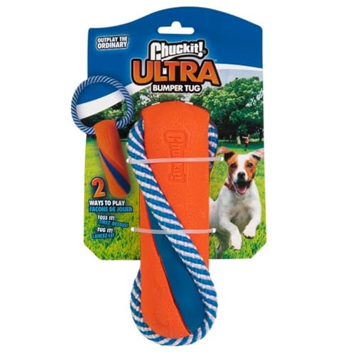 Chuckit Ultra Bumper Tug Dog ToyOrangeMedium - Image 1