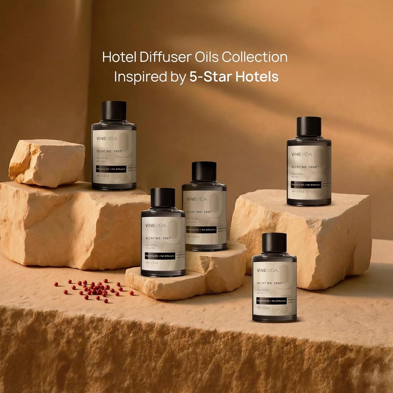 VINEVIDA [4 Fl Oz] Hotel Diffuser Oil | Scent No.1012 Inspired by Ritz Carlton Hotel | Waterless Cold Air Scent Refill | Diffuser Essential Oils - Home Luxury Scents - Image 3