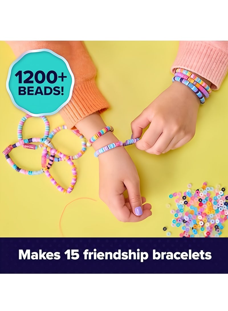 كوول مايكر ول ماكر مكدسة استوديو سوار هيشي - مجهزة بأكثر من 1200 حبة واكسسوارات ، يمكن صنع 15 سوار عصري - خيوط تلقائية لمدة 5 سنوات وما فوق - Image 4