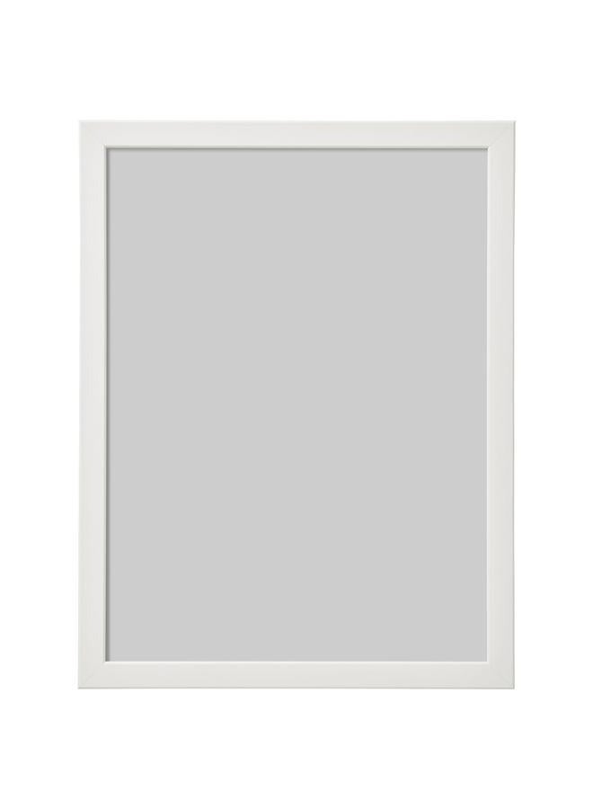 إطار صور معدني 31 × 21.6 سم، لون أبيض، إطار حائط عصري للصور والشهادات، تصميم أنيق للمنزل والمكتب - Image 1