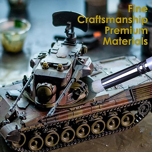 GACDR Dry Brush Miniature Painting, 5 Sizes Drybrush Set for Miniature 40k Citadel Model Paint,Hobby Detail Paint Brushes - Image 5