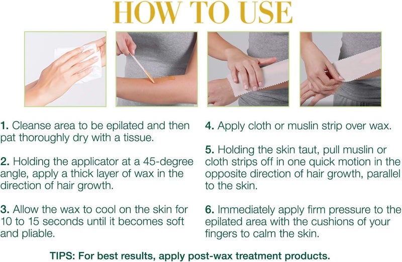 Clean + Easy Professional Soft Wax, Original, 14 Ounce - All Purpose Hair Removal Wax - Image 5