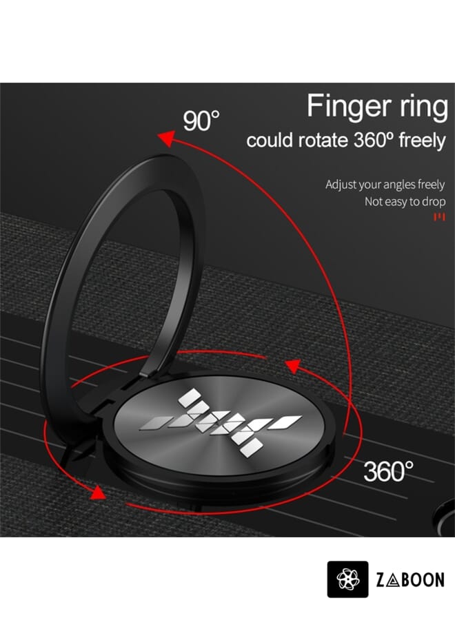 Zaboon Protective Case Cover For Huawei Honor View 20 XINLI Stitching Cloth Textue Shockproof TPU Protective Case with Ring Holder - Image 3