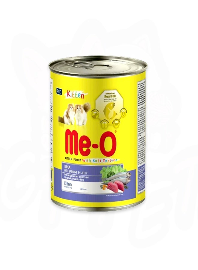 Tuna With Sardine In Jelly Kitten Cat Food Can - 400 G