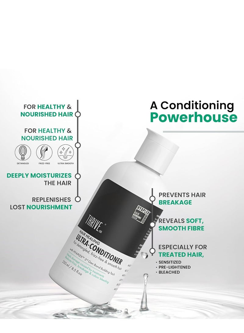 ThriveCo Hair Healing Ultra-Conditioner for Hair Damage Repair For Dry And Frizzy Hair  With Bond Building Tech HYAPLEX™ 250ML - Image 3