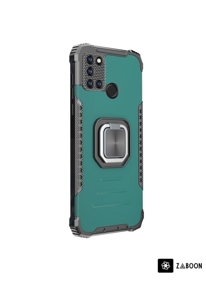 Zaboon Protective Case For OPPO Realme C17 / Realme 7i Aluminum Alloy + TPU  with Lanyard - Image 2