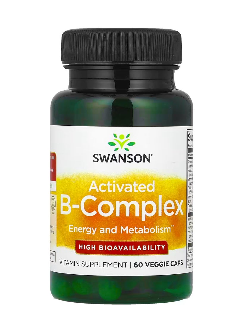 SWANSON Activated B-Complex, 60 Veggie Caps