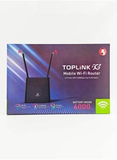 TOPLINK TOPLINK HW303 4G 300Mbps Mobilie Wi-Fi Router With 4000mAh Battery ，LTE Cat4, Connects Up 32 Users  - Image 3
