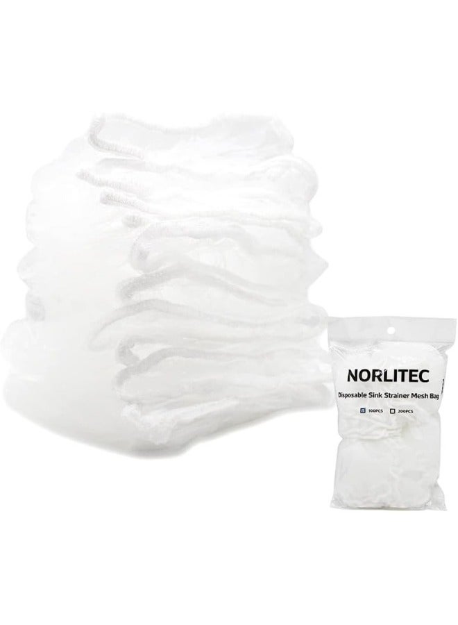 100pcs Disposable Kitchen Sink Strainer Mesh Bags Anti Clogging for All Household Sink Strainers - Image 2