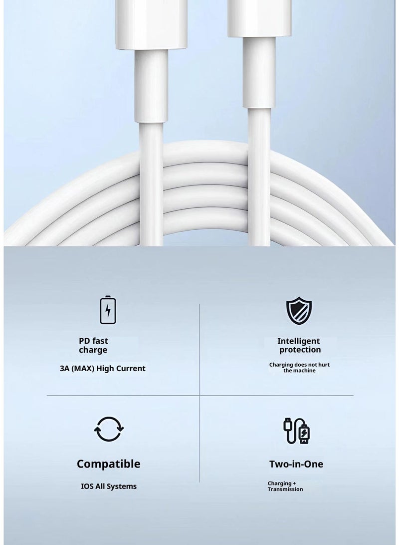 20W PD Fast Charger with 1M USB-C to Lightning Cable, Multi-protocol Charging Adapter for iPhone17/16/15/14/13, iPad, USB-C Devices, Global Voltage and 5 Layers of Security Protection - Image 4