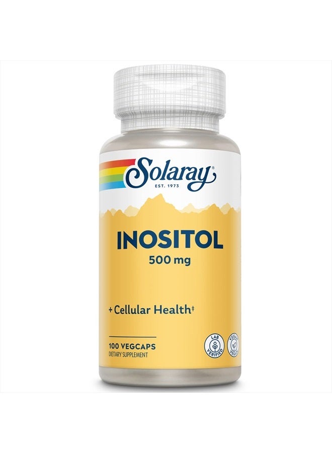Solaray Inositol Capsules, 500 mg, 100 Count - Image 1