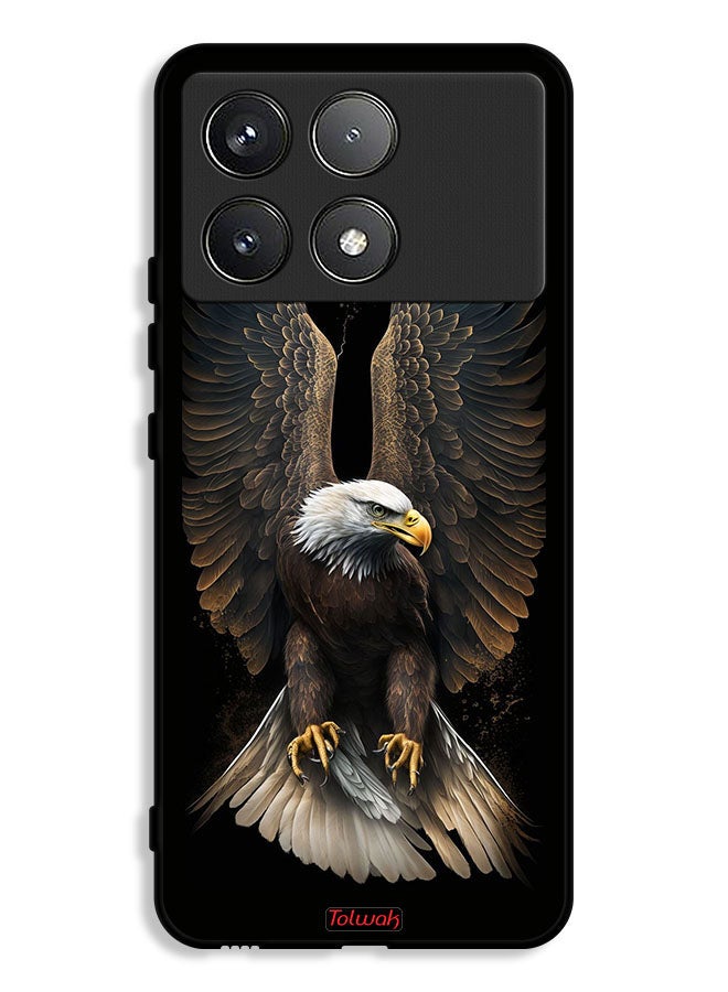 Tolwak Xiaomi Poco X6 Pro 5G Protective Case Cover Eagle Spread Wings - Image 1