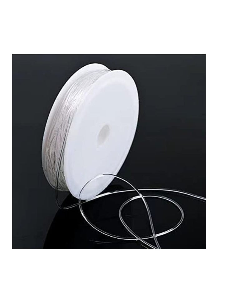 Grab Mantra - Set of 10 rolls Clear Elastic Thread For Jewelry Making Beading Craft Kit - Image 1