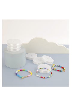 Grab Mantra Set of 10 rolls Clear Elastic Thread For Jewelry Making Beading Craft Kit  - Image 3