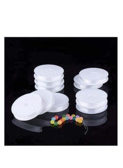 Grab Mantra Set of 10 rolls Clear Elastic Thread For Jewelry Making Beading Craft Kit  - Image 5