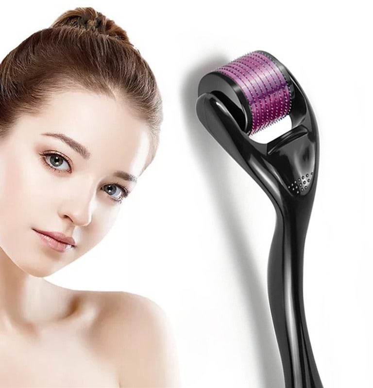2-piece facial wrinkle and hair loss treatment roller, available in multiple colors, 1.0mm - Image 1