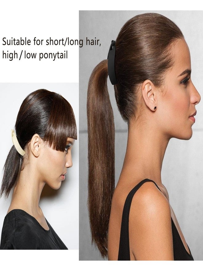 Hapdoo Small Matte Banana Hair Clips, Strong Hold Bun Holder Jaw Barrettes for Thick or Thin Hair - Women and Girls - Image 4