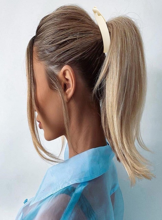 Hapdoo Small Matte Banana Hair Clips, Strong Hold Bun Holder Jaw Barrettes for Thick or Thin Hair - Women and Girls - Image 2