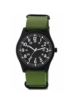 Army green woven strap