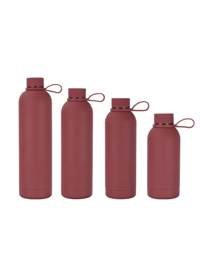 New Stainless Steel Thermos Cup 304 Small Mouth Bottle Vacuum Portable Silicone Outdoor Kettle Portable Cup