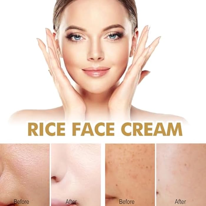 Rosarden Rice Face Cream for Face, Rice Moisturizer, Deep Moisturizing Skin, Facial Moisturizer for Women Anti Aging, Reduce Fine Line, Restore Skin Elasticity, Rice Water Moisturizer with Rice Extract - Image 4