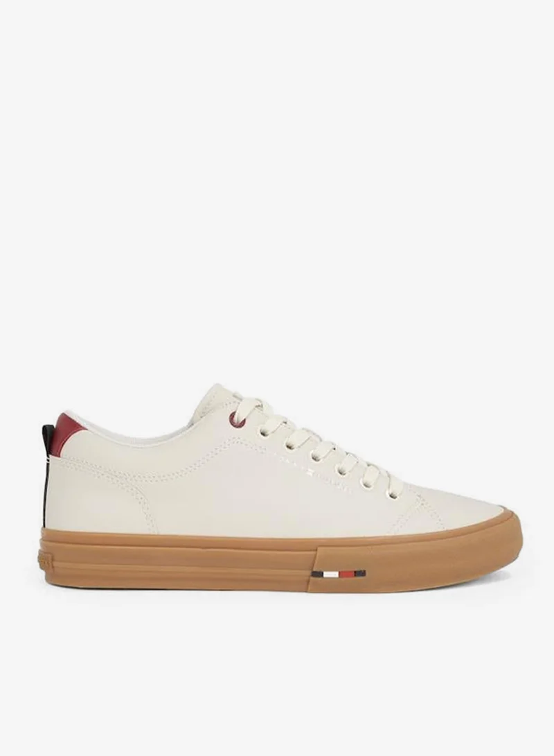 TOMMY HILFIGER VULCANISEDANISED STREET LEATHER TRAINERS