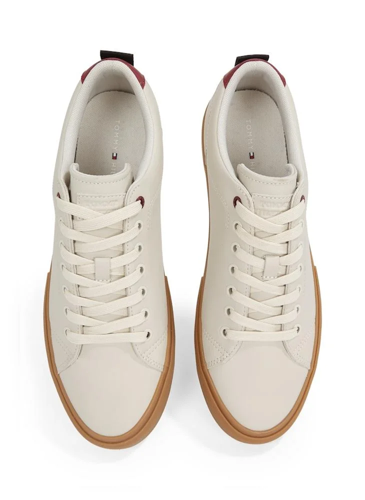 TOMMY HILFIGER VULCANISEDANISED STREET LEATHER TRAINERS