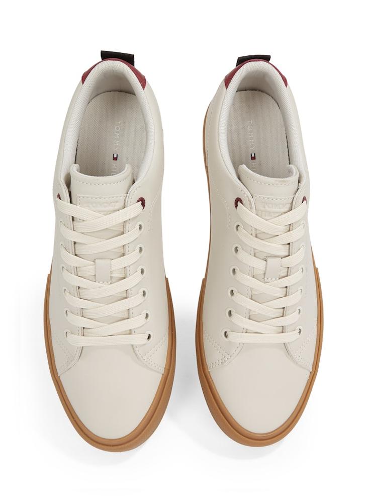 TOMMY HILFIGER VULCANISEDANISED STREET LEATHER TRAINERS  - Image 5