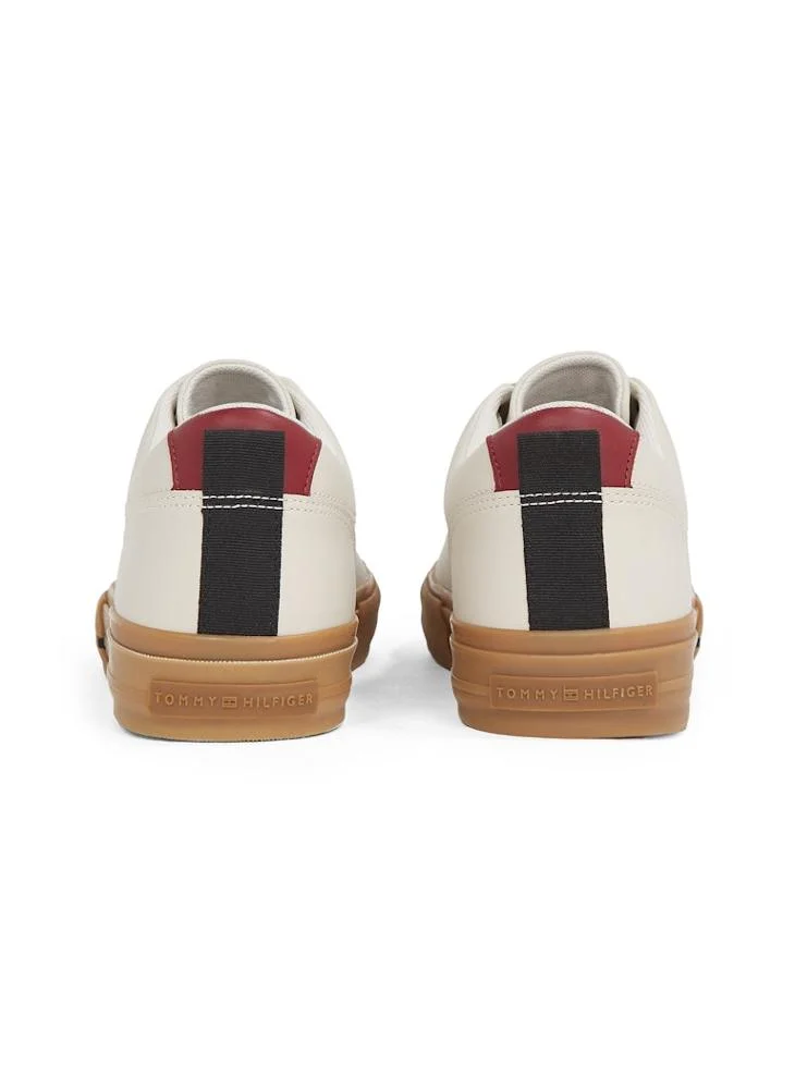 TOMMY HILFIGER VULCANISEDANISED STREET LEATHER TRAINERS