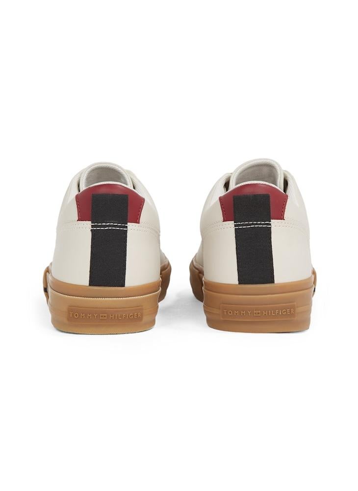 TOMMY HILFIGER VULCANISEDANISED STREET LEATHER TRAINERS  - Image 4