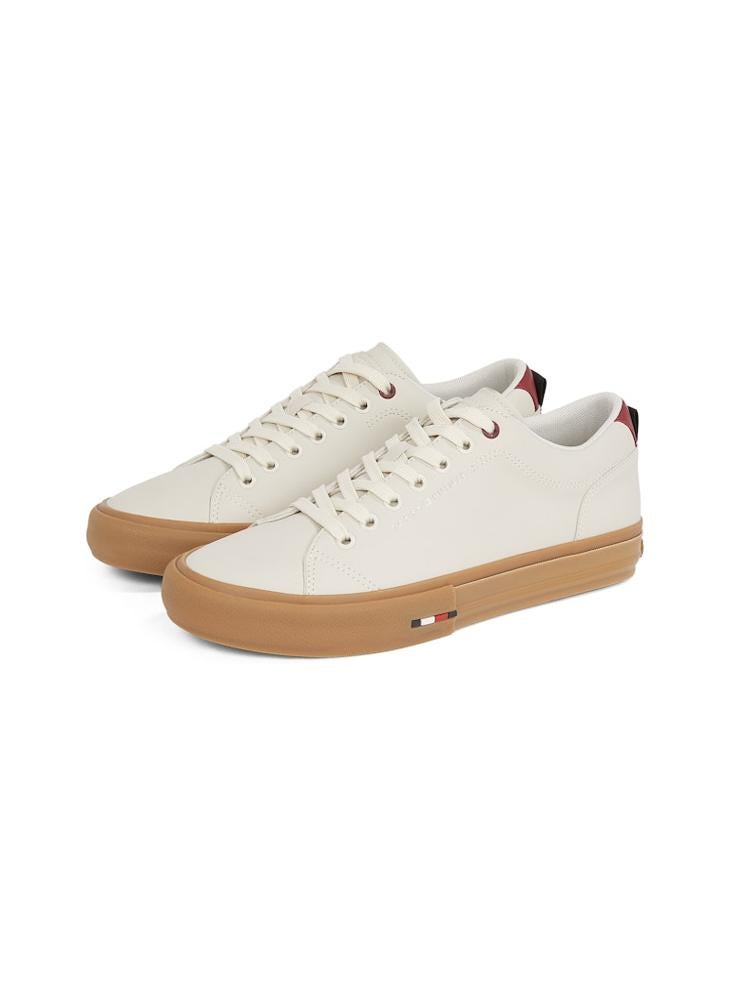 TOMMY HILFIGER VULCANISEDANISED STREET LEATHER TRAINERS  - Image 3