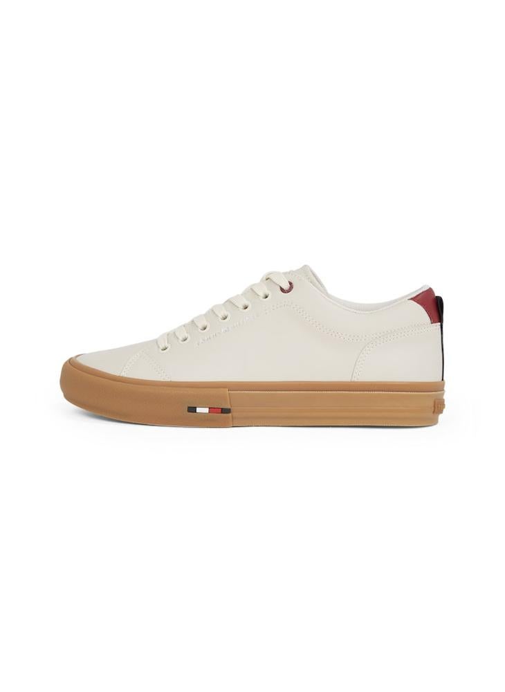 TOMMY HILFIGER VULCANISEDANISED STREET LEATHER TRAINERS  - Image 2