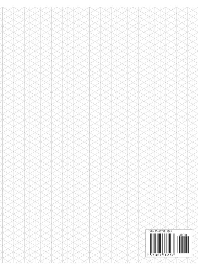 Isometric Graph Paper Notebook: 1/4 Inch Equilateral Triangle 3D Graph Paper Engin  - Image 2