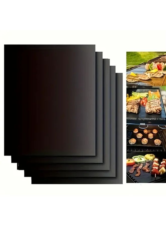 Nonstick Teflon Baking Mat Set 19.69inch Reusable Heavy Duty Black - Image 4